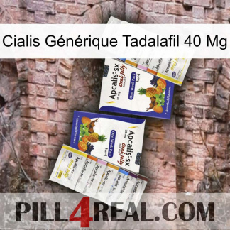 Cialis Générique Tadalafil 40 Mg 12